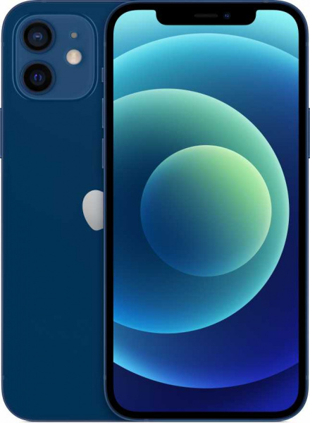 Фото Apple iPhone 12, 128 ГБ, Синий На фото изображено Apple iPhone 12, 128 ГБ, Синий